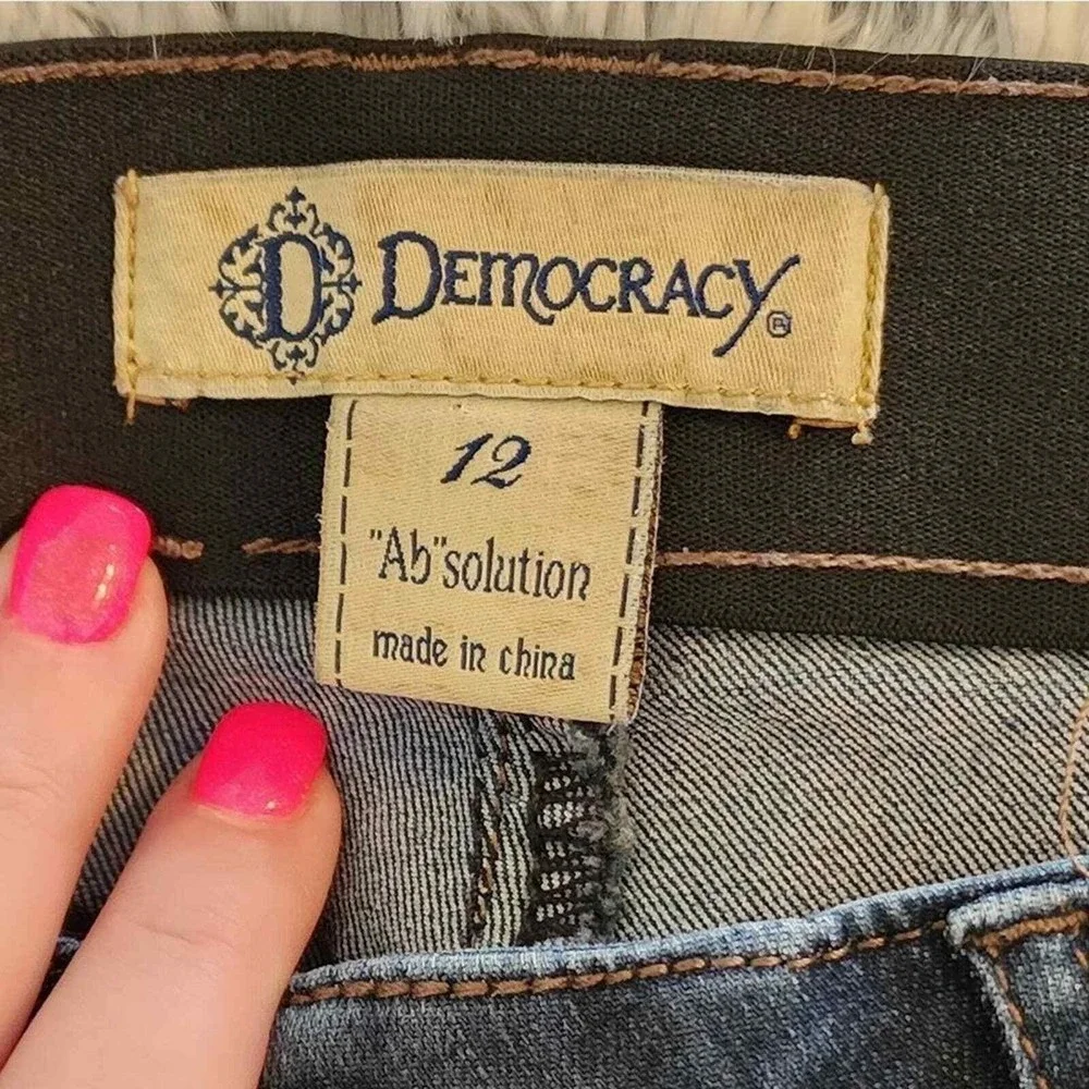 DEMOCRACY ab - solution‎ straight Leg stretch comfy Women's jeans size 12